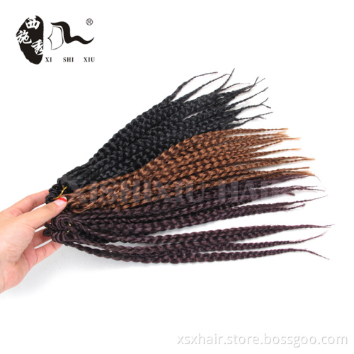 Hot-sale new hair styles Synthetic 3x Senegalese Twist Braid Hair Extensions